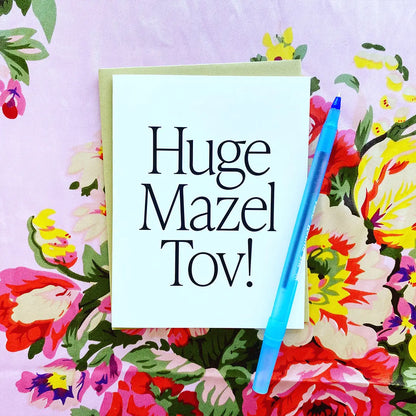 Huge Mazel Tov! Card