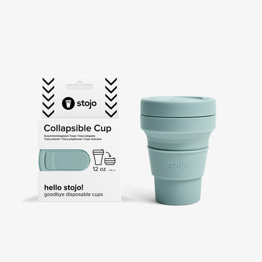 12 oz Collapsible Travel Cup - Collapsed Packaging
