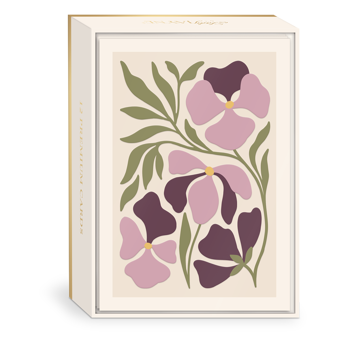 Pansy Blank Boxed Note Cards