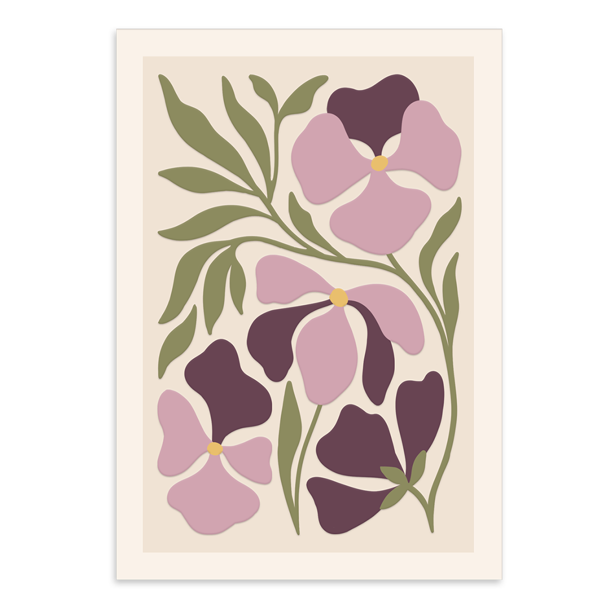 Pansy Blank Boxed Note Cards