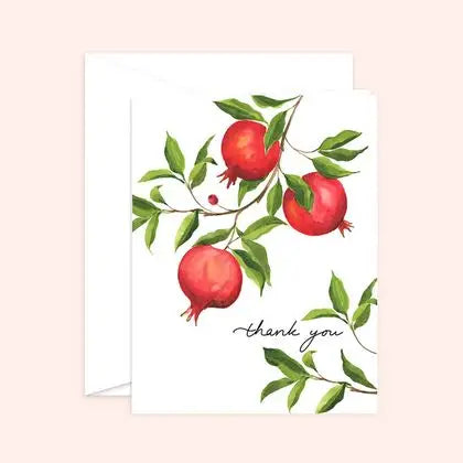 Pomegranate Thank You Card