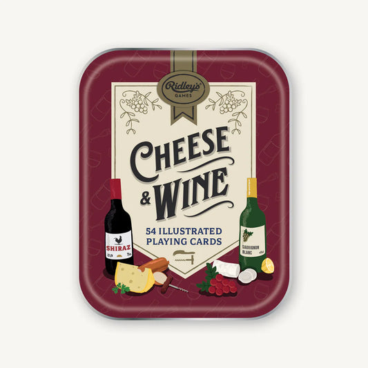 Cheese and Wine Playing Cards Game