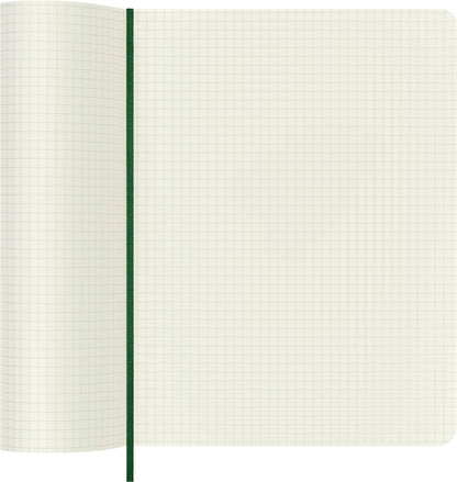 Classic Large Myrtle Green Soft Cover Square Notebook