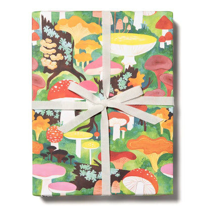 Woodland Mushrooms 3 Sheets Roll Wrap