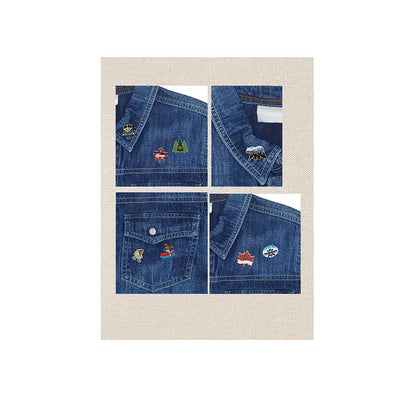 @10 Canada Maple Leaf Enamel Pin - Iconic Landmarks Design