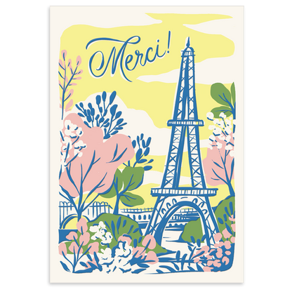 Merci Paris Boxed Thank You Note Cards
