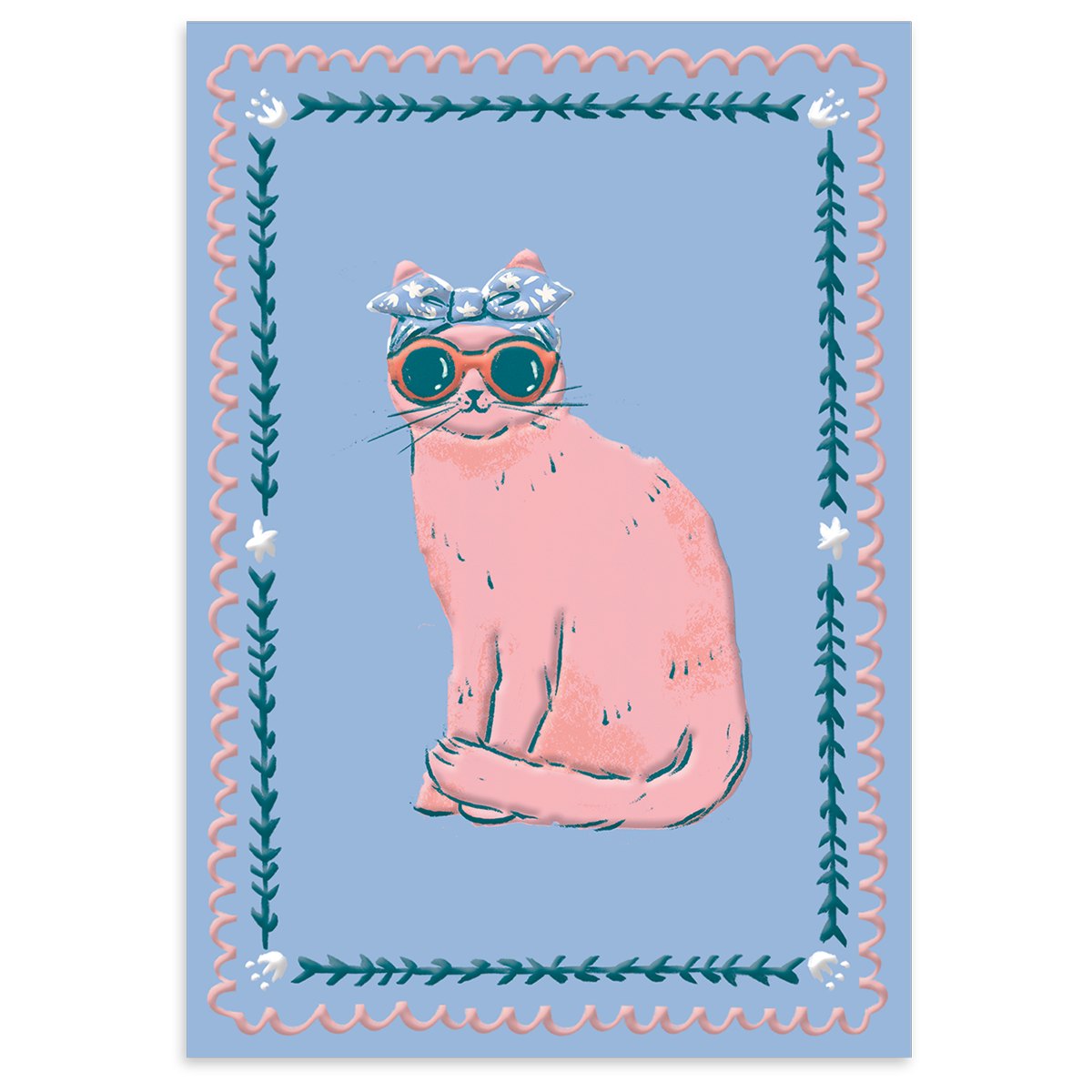 Stylish Cat Blank Boxed Note Cards
