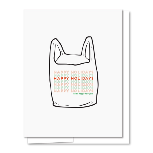 Happy Holidays Bag Funny Holiday Card