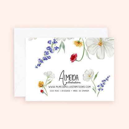 Dainty Spring Florals Enclosure Card