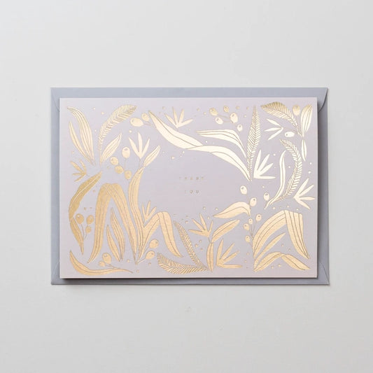 Golden Thank You Card