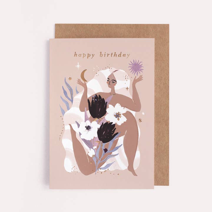 Virgo Star Sign Maiden Zodiac Birthday Card