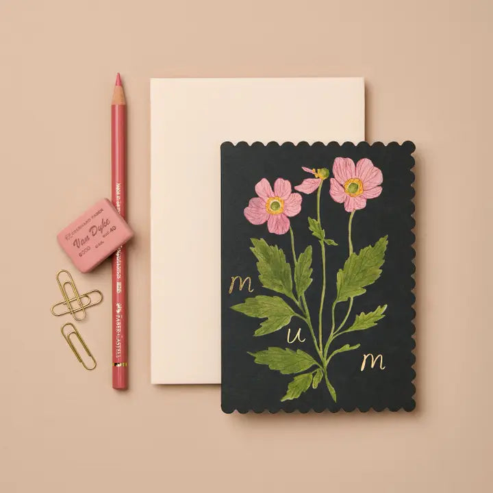 Anemone Mum Card