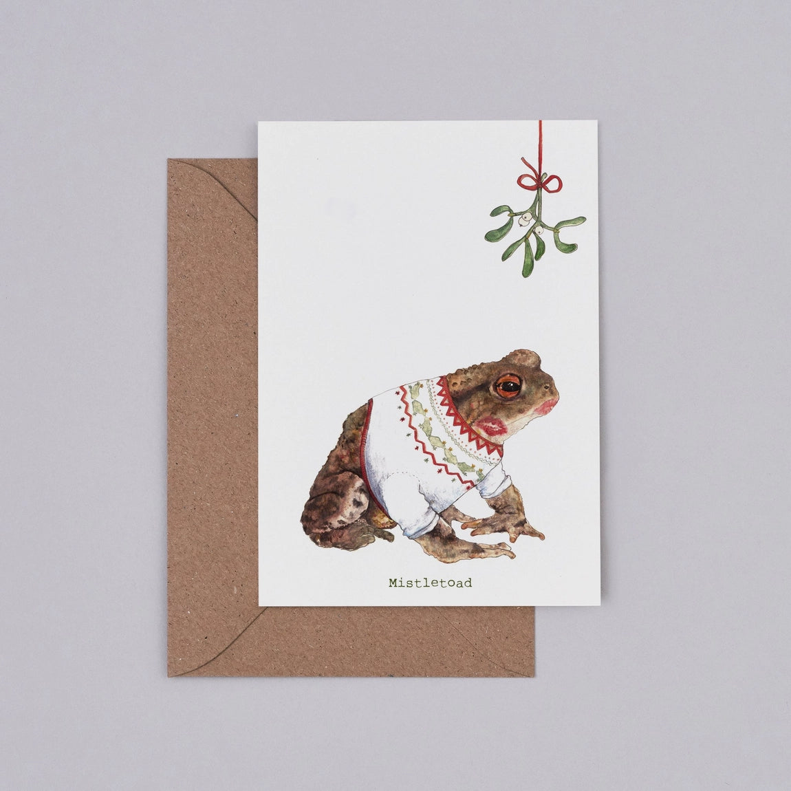 Mistle Toad Christmas Card