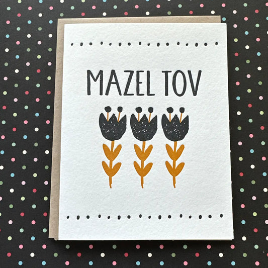 Mazel Tov Tulips Card