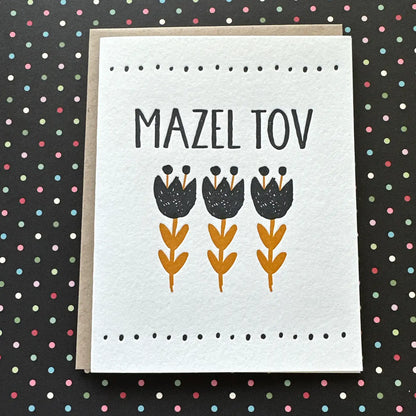 Mazel Tov Tulips Card