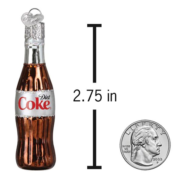 Mini Diet Coke Bottle Ornament