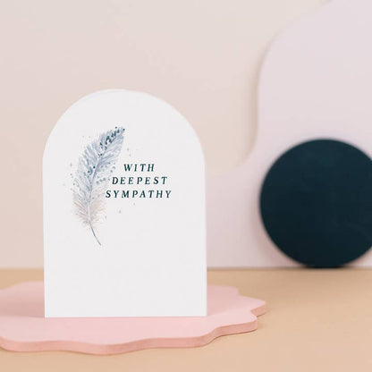 Feather Sympathy Card