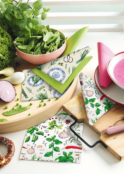 Luncheon Herbal Fresh Napkins. Pack of 20