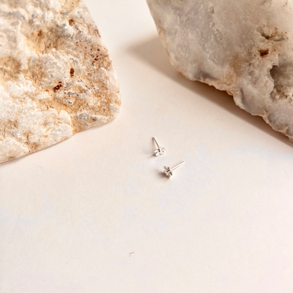 Tiny Flower Stud Earrings