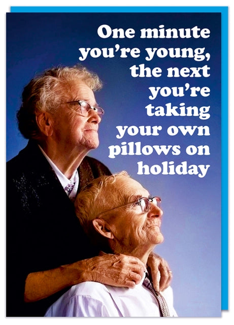 Pillows On Holiday Greeting Card