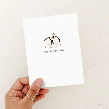 Puffin Love Card