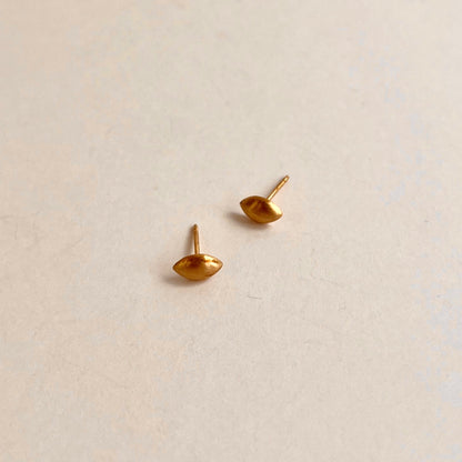 Little Puffed Seed Shape Studs