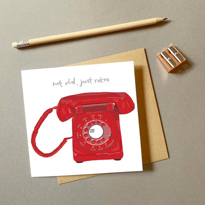 Retro Phone Greeting Card