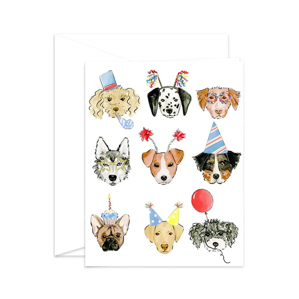 Birthday Dogs Greeting Card