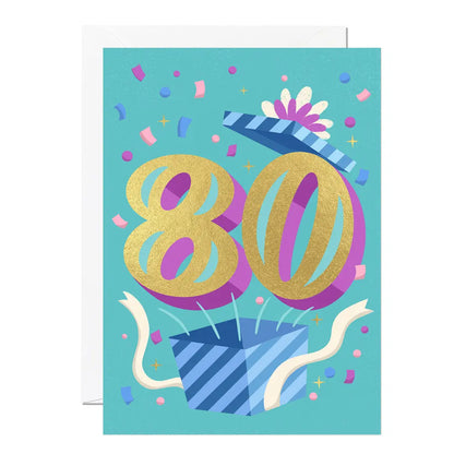 80th Birthday Card