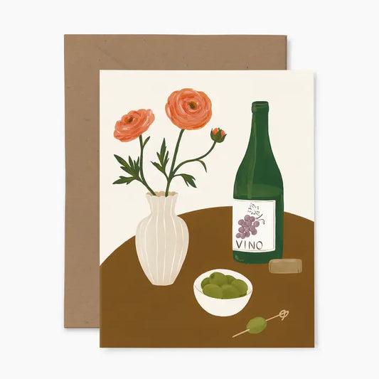 Vino Greeting Card