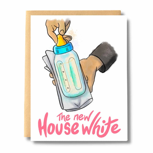 New Baby House White Card