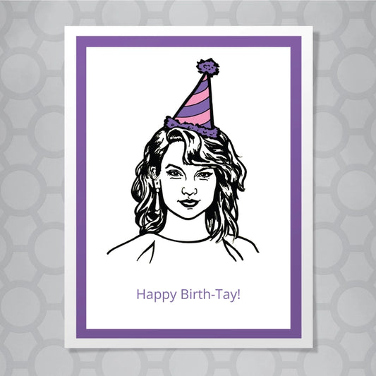 Taylor Swift Birth-Tay card