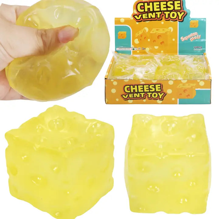 Cheese Cube Translucent Squishy Toy
