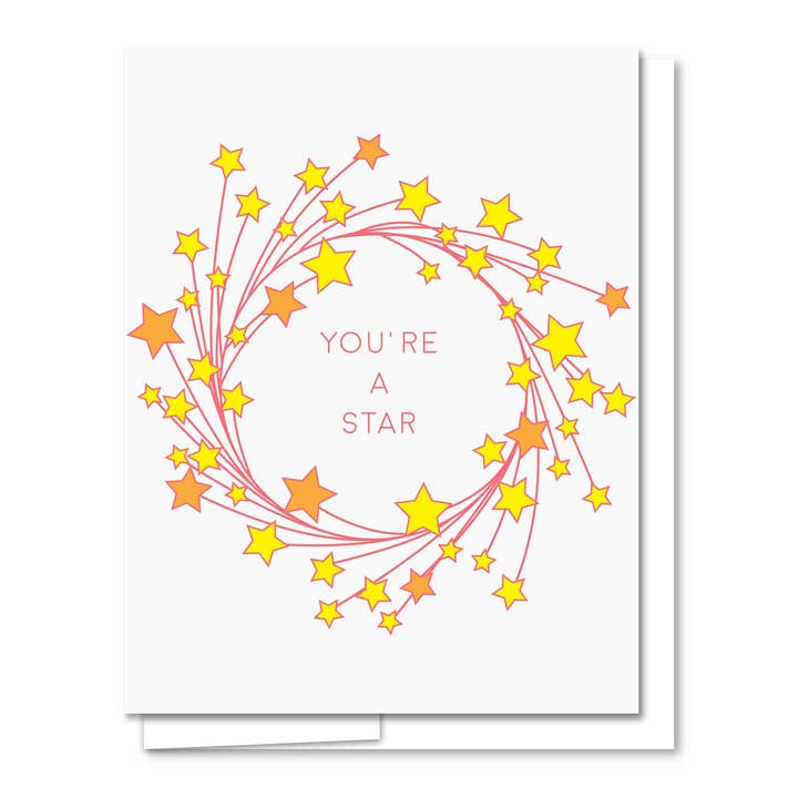 Star Letterpress Love Card