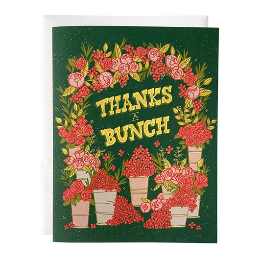 Thanks a Bunch Midcentury Floral Card
