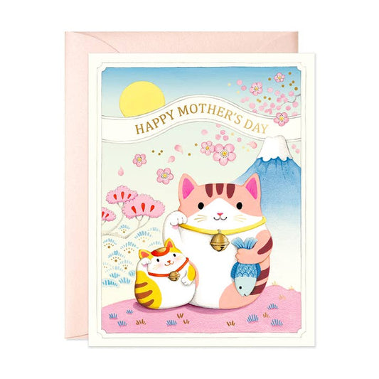 Mother's Day Lucky Cats Greeting Card