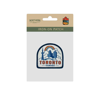 Toronto Canada Arch-Shaped Iron-On Woven Patch
