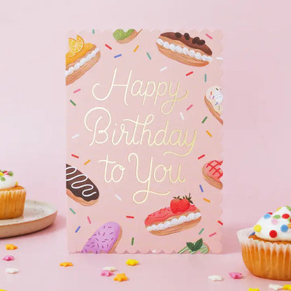 Eclair Birthday Card