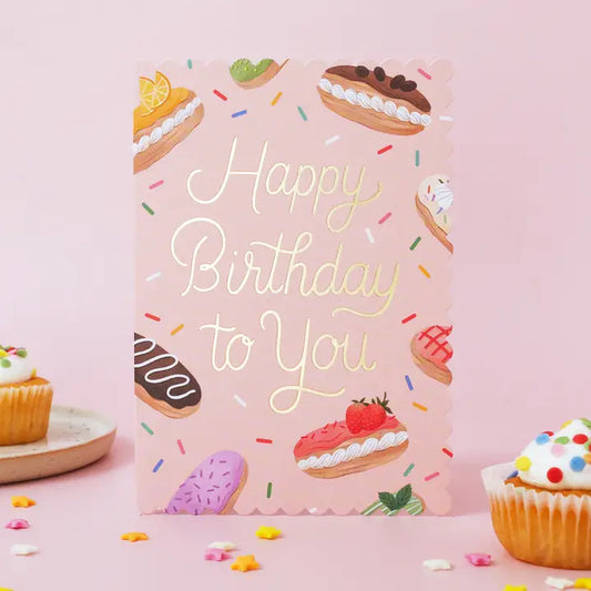 Eclair Birthday Card