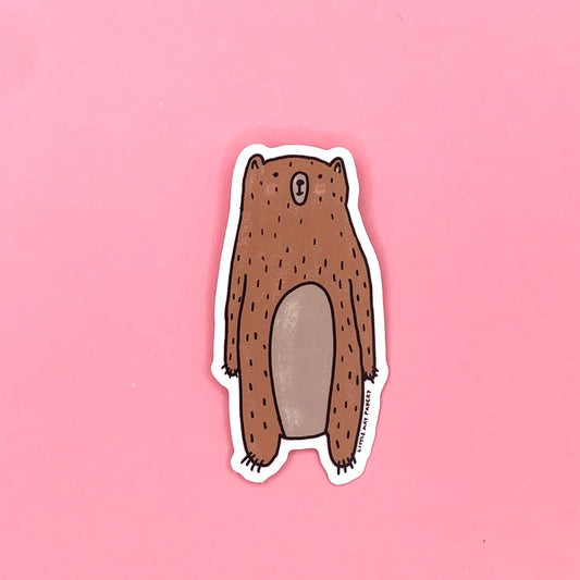 S146 Bear Vinyl Sticker