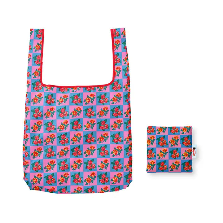 Charming Florals Foldable Nylon Tote