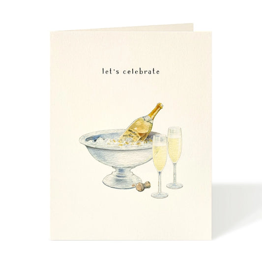 Champagne and Flutes Card