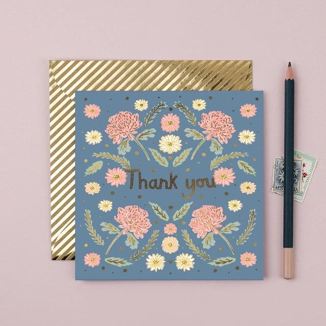 Floral Thank You Card