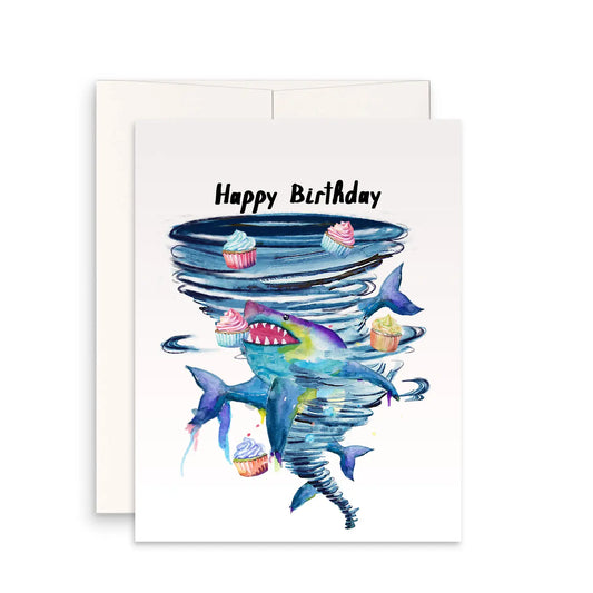 Sharknato Birthday Cake Birthday Card