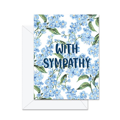 With Sympathy (Forget Me Not) Greeting Card