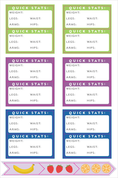 Essentials Health & Fitness Planner Stickers