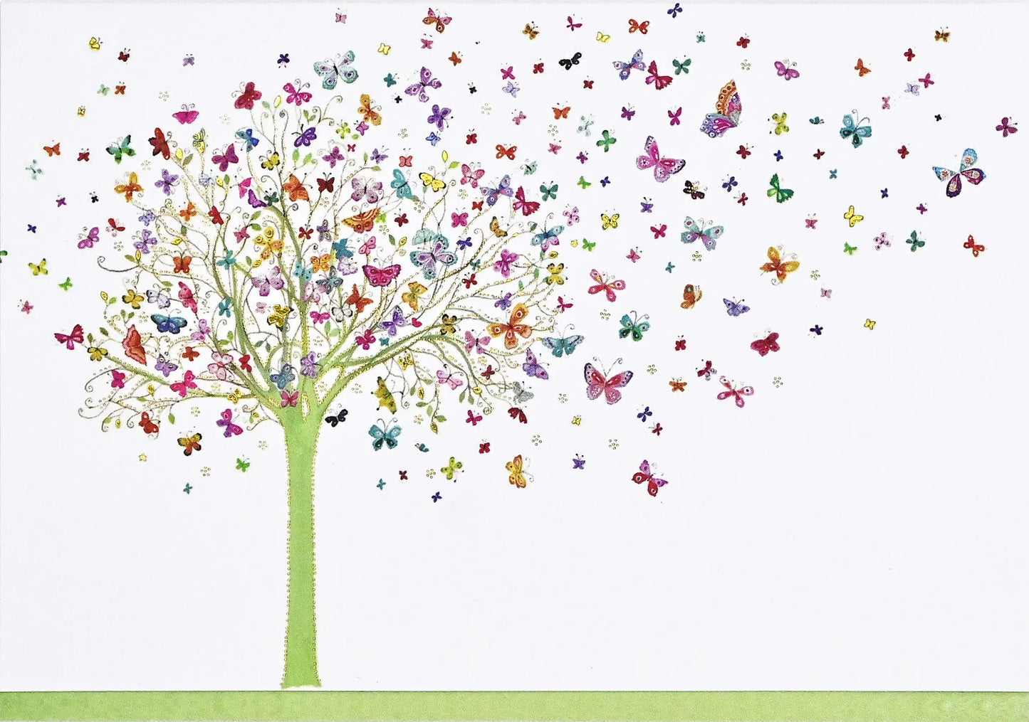 Tree of Butterflies Blank Boxed Cards