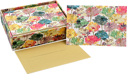 Autumn Leaves Blank Boxed Note Cards