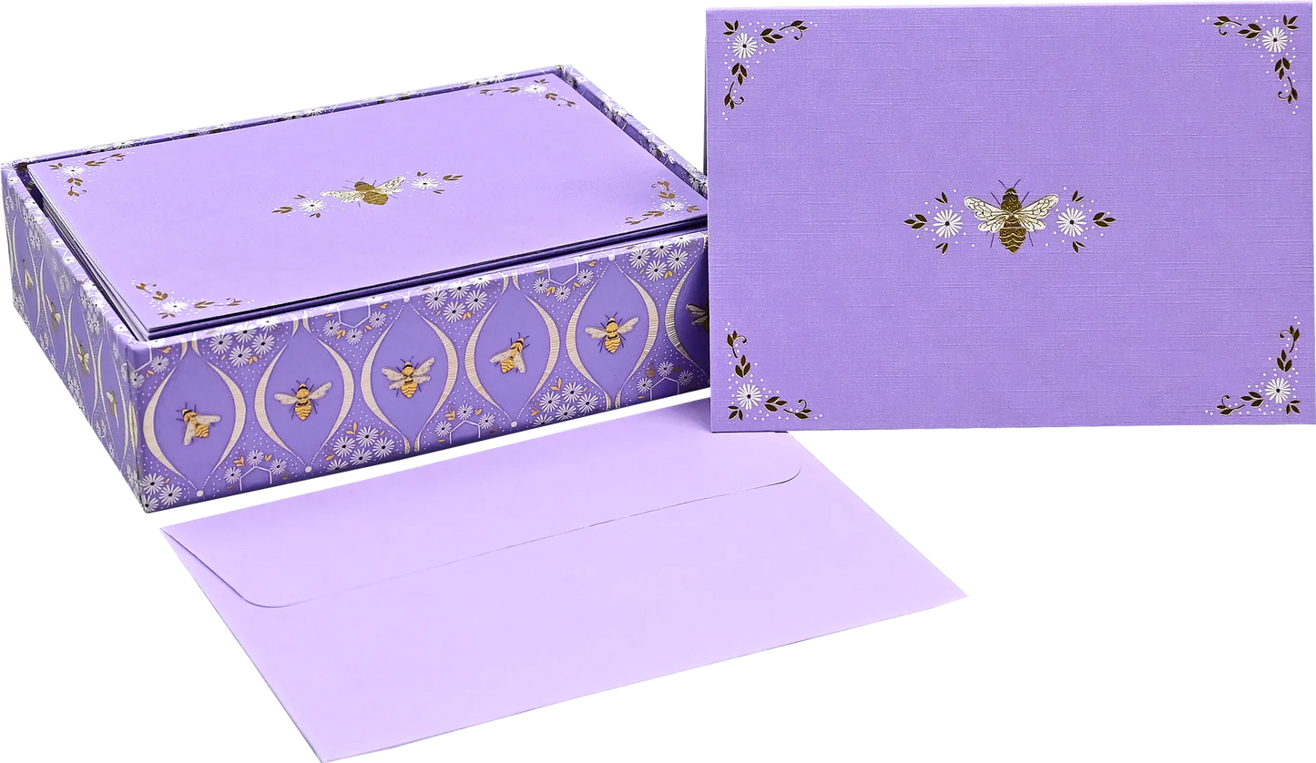 Florentine Bees Blank Boxed Note Cards