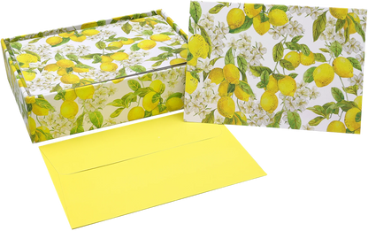 Amalfi Lemons Blank Boxed Cards